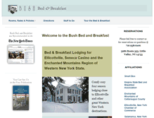 Tablet Screenshot of bushbedandbreakfast.com